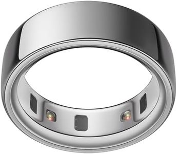 Oura Ring 4 - Silver - Size 6 - Smart Ring | Size First with Oura Ring 4 Sizing Kit | Sleep Tracking Wearable - Heart Rate - Fitness Tracker - Up to 8 Days Battery Life
