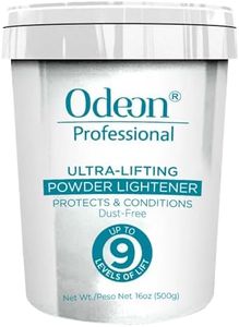 Odeon Professional Ultra‑Lifting Powder Lightener 16 oz – Up to 9 Levels Lift | Dust‑Free, Bond‑Building Hair Bleach for Balayage, Highlights & Full Bleaching