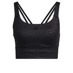 adidas Women's Powerimpact Training Medium-Support Longline Bra, Black, Large/A-C