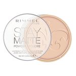 Rimmel London Stay Matte Pressed Powder - Peach Glow, 8.5 G (0.3 Fl.Oz) - All, 003-Peach Glow