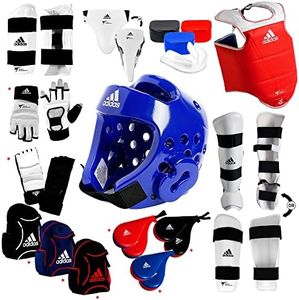 adidas Taekwondo Custom Ultimate Sparring Gear Set w/Optional Accessories - Blue