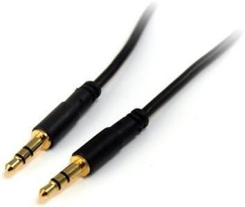 StarTech.com MU3MMS 3 feet Slim 3.5mm Stereo Audio Cable - M/M