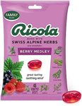 Ricola Berry Medley Throat Drops, 45 Count, Delicious Throat Relief & Care, Oral Anesthetic, Naturally Flavored