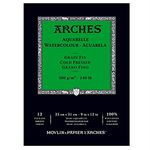 Arches Cold Press Watercolor Pad, 9"X12" 3-Pack