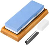 Angerstone Premium Knife Sharpening Stone–Whetstone 1000/6000 Grit, Whetstone Knife Sharpener Stone with NonSlip Base, Best Wet Stone Sharpening Kit, Angle Guide, Flattening Stone