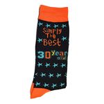 SHATCHI Simply The Best 30 Year Old Gift Novelty Socks for 30th Birthday Keepsake Gift Unisex For Her Him