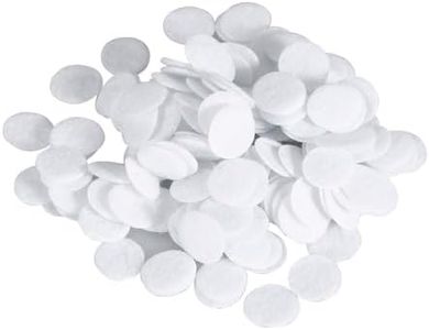 Filtro de microdermoabrasión, almohadillas de filtro redondas de nuevo filtro de algodón 500 piezas para la máquina de belleza de eliminación de puntos negros (10 mm/0,39 pulgadas)