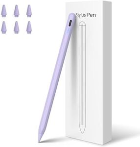Stylus Pen for iPad,10 Mins Quick Charge iPad Pencil for iPad 2018-2024,Palm Rejection/Tilt/Magnetic Apple Pen Compatible W/iPad Pro 11"/12.9"/M4, iPad 6-10, iPad Air 3/4/5, iPad mini5/6(7Nibs)