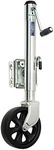 Fulton XP15 0101 Steel Swing-Away Bolt-On Jack with 10" Travel and 8" Poly Wheel - 1500 lb. Weight Capacity