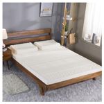 ARyako 100% Natural Latex Topper Firm -Firm - 2/3/4 Inch - Twin Size - Durable And Not Easy To Collapse,Memory Foam Mattress Topper,Natural Latex Mattress,4in,135x190cm(53x75in)