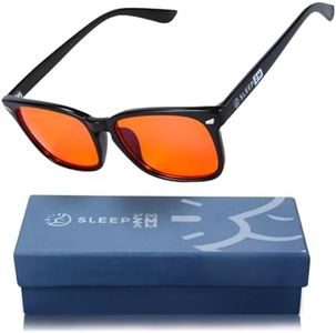 Sleep ZM 99.9% Orange Blue Light Blocking Glasses for Computer, TV, Gaming Use Improves Sleep Quality by Naturally Producing Melatonin for Women and Men