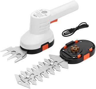 LIGO 3.6V Cordless Grass Shear with USB Recharger, 1500mAH Battery Powered, 100mm Length for Shrub Blade, 70mm Width for Grass Blade (X-2)