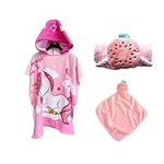 Hooded Towel Set for Girls 6 to 10 