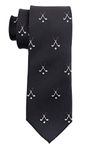 The Tie Hub Golf Black Microfiber Necktie For Men