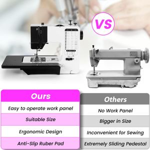 Mini Sewing Machine – 38 Stitches, Black Portable Electric