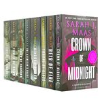 Throne Of Glass Series Collection 8 Books Set By Sarah J. Maas NEW COVER (Crown of Midnight, Heir of Fire, Queen of Shadows, Empire of Storms, Tower of Dawn, Kingdom of Ash & MORE!)