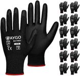 Safety Work Gloves PU Coated-12 Pai