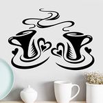 Coffee cups wall stickers kitchen vinyl decal home sticker mirror decor tile cup tea quotes pub decals walls transfers cafe decoration living room love cupboard transfer hallway stencil kitchens quote