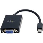 StarTech.com Mini DisplayPort to VGA Adapter - Black - Thunderbolt Compatible - mini DP to VGA Converter - 1080p (MDP2VGA)