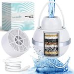 Feels Like OM Advanced Bath Water Filter - 10-Stage Filtration| BPA-Free | Easy Install | Reduces Chlorine & Heavy Metals, Balances pH, Infuses Vitamin C | Sleek Design for Modern Bathrooms