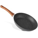 nuovva Induction Hob Frying Pan Set, Non Stick Chef's Pan – Kitchen Marble Wok Pan Cookware – 26cm