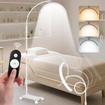 KIRKAS LED Magnifying Lamp with Clamp, 10X Real Glass Lens, 3 Color Modes and Stepless Dimmable Magnifier Desk Lamp,Adjustable Swivel Arm Lighted Magnifying Glass for Repair Craft Close Work-Black