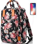 YAMTION Laptop Backpack Women 17.3 Inch,School Bookbag for Laptop for Teen Girls,College Backpack with USB Charging Port