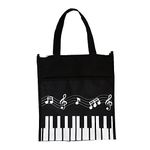 Keyboard Piano Music Melody Nylon Tote Lesson Tote Bag Music Gifts