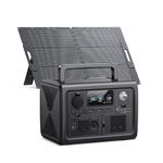 BLUETTI Solar Generator EB3A with 100W Solar Panel Included, 268Wh Portable Power Station w/ 1 600W (1200W Surge) AC Outlets, LiFePO4 Battery Backup for Outdoor Camping, Trip, Power Outage