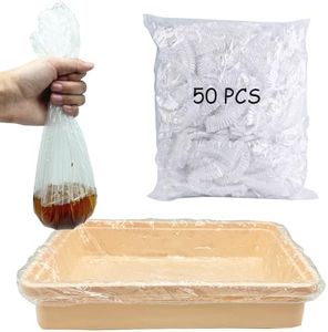 WEWAYKGJ 100 PCS Disposable Rabbit Cage Liner Plastic Guinea Pig Cage Bedding (Medium)