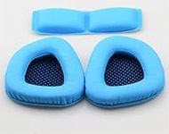 A60 Ear Pads Pillow Ear Cushions Replacement Earmuffs Compatible with Sades A60 A 60 Headphones Earpads + Headband Protein Leather