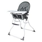 3-in-1 Baby High Chair, Portable Foldable Dining Booster Seat with Adjustable Tray for Babies and Toddlers, Grey - LIVINGbasics, 33.0 pounds