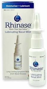 Rhinase Allergy Relief Saline Nasal Spray – Steroid Free, Dual Wetting Agent & Salt Formulation, 300 Sprays for Dry Nose, Allergy, nosebleeds from Nasal Dryness