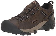 KEEN Men's Targhee 2 Low Height Waterproof Hiking Shoes, Dark Olive/Plaza Taupe, 8