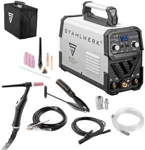 STAHLWERK DC TIG 200 ST IGBT - Poste de soudage TIG combiné avec 200 ampères et MMA E-Hand, 7 ans de garantie du fabricant, soudage de l'acier, de l'acier inoxydable et bien plus encore.