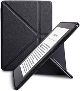 walnew New Kindle Voyage 15,2 cm Etui en PU cuir, ultra Slim Smart Cover pour Amazon Kindle Voyage 15,2 cm Libération (Novembre 2014), avec fonction veille automatique magnétique kindle Voyage (Origami cover) - noir