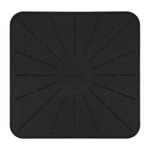 Lazy K Induction Cooktop Mat - Silicone Fiberglass Scratch Protector - for Magnetic Stove - Non slip Pads to Prevent Pots from Sliding during Cooking - Square (9inches) Black