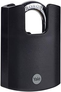 Yale - Y121B/50/132/1 High Security 50mm Brass Padlock - Closed Boron Shackle - 3 Keys