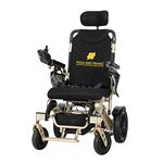 Fold And Travel Premium Lightweight Auto Reclining Electric Wheelchair Automatic Reclining Powered Wheel Chair