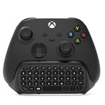 Controller Keyboard for Xbox Series X Series S One One S, Silicone Buttons, with Headset and 3.5 MM Audio Jack, Gaming Chatpad Keypad with 2.4GHz USB Receiver(Black)