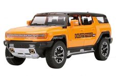 Mr. Variya 1:24 Scale Die-Cast H.u.m.m.e.r EV with 6 Openable Doors,Lights,Music & Pull Back Action (1:24 Die-Cast H.u.m.m.e.r EV Tiger Orange)