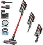 Cordless Vacuum Cleaner,45Kpa 550W Vacuum Cleaner,Up to 60 Mins Runtime,Stick Vacuum with LED Smart Display, Anti-Tangle Vacuum,Cordless Vacuum with 1.5L Cup for Pet Hair, Carpets, Hard Floors