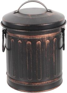 Toddmomy Fireplace Ash Bucket Metal Bucket Camping Firewood Storage Bucket Iron Bucket with Handle and Lid Outdoor Charcoal Bucket Coal Bin Container Farmhouse Basket