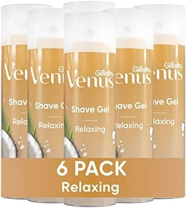 Gillette Venus Relaxing Coconut Shave Gel, Women’s, Shaving Cream, 7 oz Pack of 6 (42 oz total)