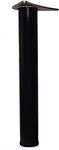4 x 710mm Adjustable Black Breakfast Bar Worktop Support Table Leg 60mm Diameter