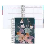 Erin Condren Amazon Exclusive Coiled Undated LifePlanner (177637) - Bold Blooms Classic Cover, Platinum Coil