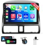 podofo [4G+64G] 8 Core Car Radio for Honda CRV 2002-2006 with Wireless Apple Carplay Android Auto, 9" Touch Screen Android 12.0 Car Stereo with WiFi/4G, GPS, Bluetooth 5.0, DSP, AM/FM, SWC, Camera