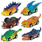 Dinosaur Toys 6 Pcs Pull Back Cars 