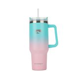 polarscape 40oz Tumbler with Straw and Lid - Insulated Travel Mug, BPA Free, Leak Proof, Dishwasher Safe, Stainless Steel, Double Walled - Includes 2 Lids & 2 Straws - 40oz / 1182ml - Bubble Bliss