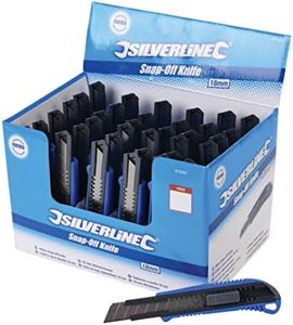 Silverline - Cutters à lame sécable 18 mm, présentoir 36 pcs (675097)